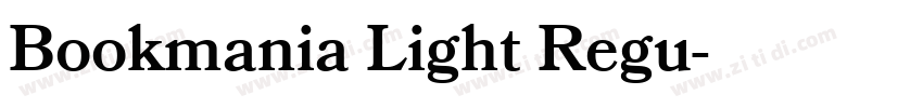 Bookmania Light Regu字体转换